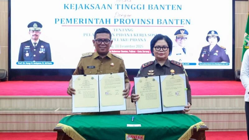 Pemprov Banten dan Kejati Tandatangani Kerja Sama Pidana Kerja Sosial Menyongsong KUHP Baru 2026