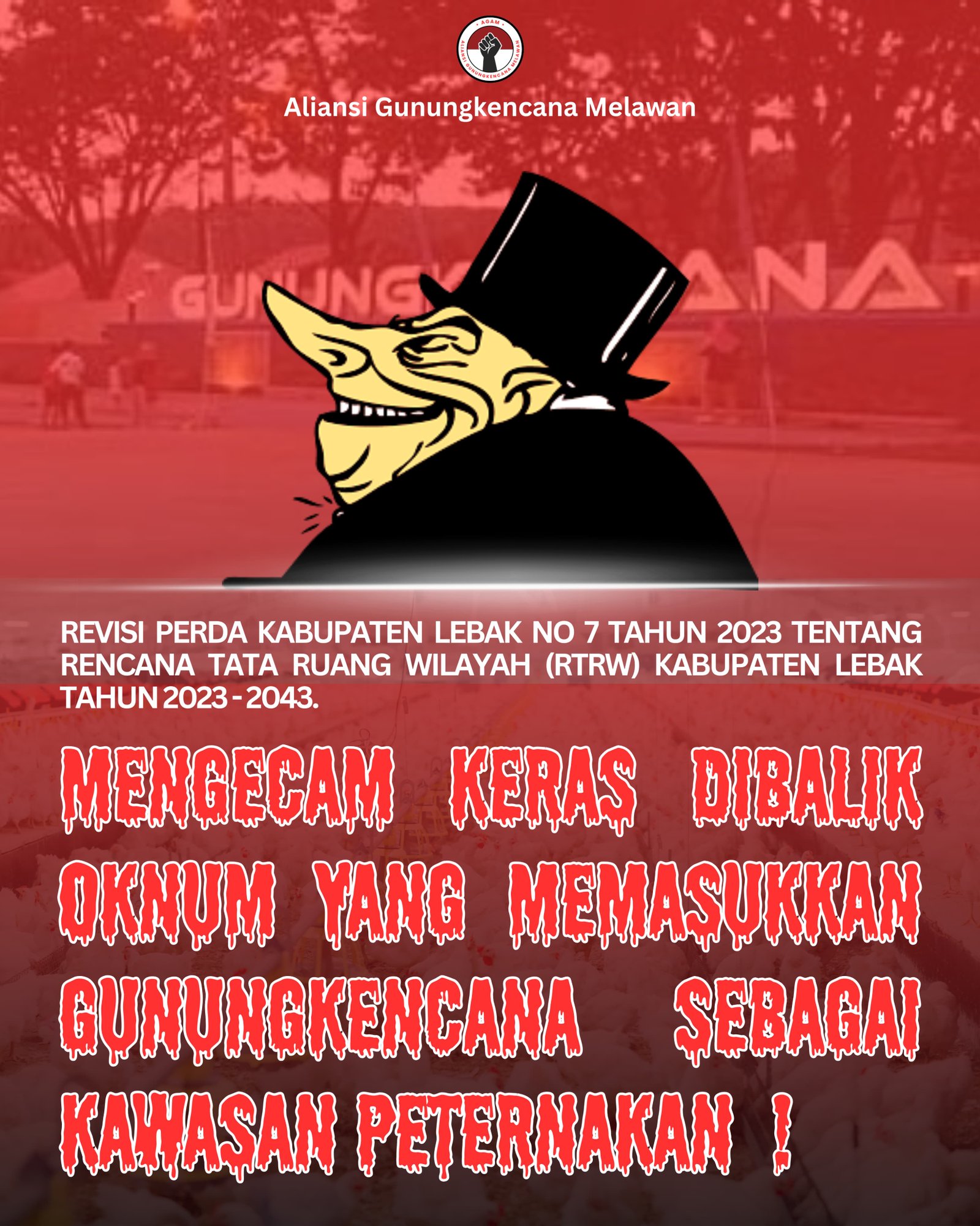 Gunung Kencana Diselundupkan Jadi Kawasan Peternakan,