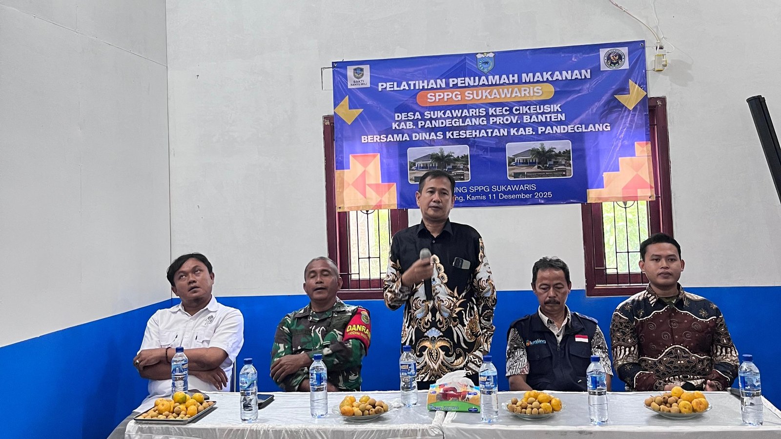 Pelatihan Penjamah Makanan SPPG Yayasan Banyu Mili Pandeglang Sukawaris Resmi Digelar, Penuhi Standar Dapur MBG Jelang Launching