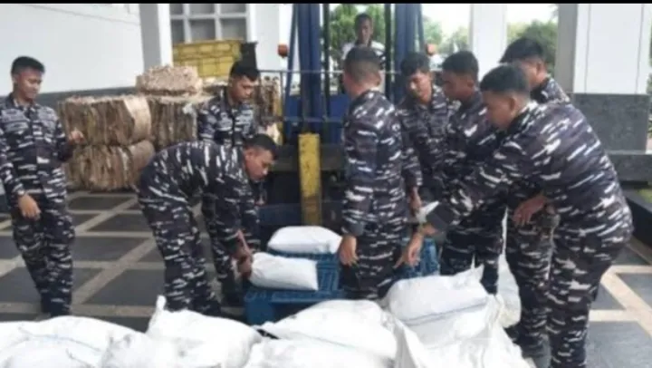 TNI AL Berhasil Sita 780 Kg Sisik Trenggiling dari Kapal Vietnam di Perairan Banten
