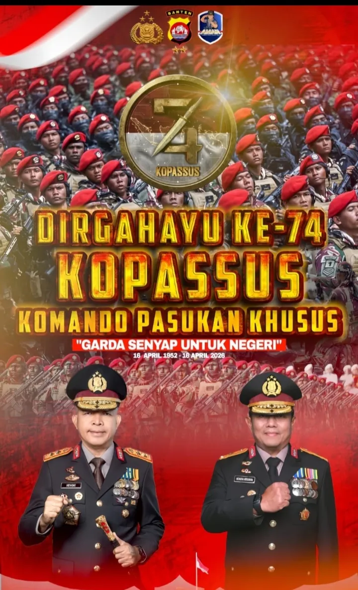 Kapolda Banten Apresiasi Dedikasi Grup 1 Kopassus di HUT ke-74: "Garda Terdepan Kedaulatan Bangsa"