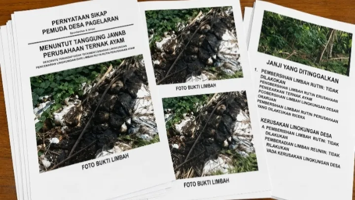 Ingkar Janji! Perusahaan Kandang Ayam Cihuni Lebak Buang Kotoran Sembarangan, Warga Desa Pagelaran Geram dan Ancam Aksi Demo