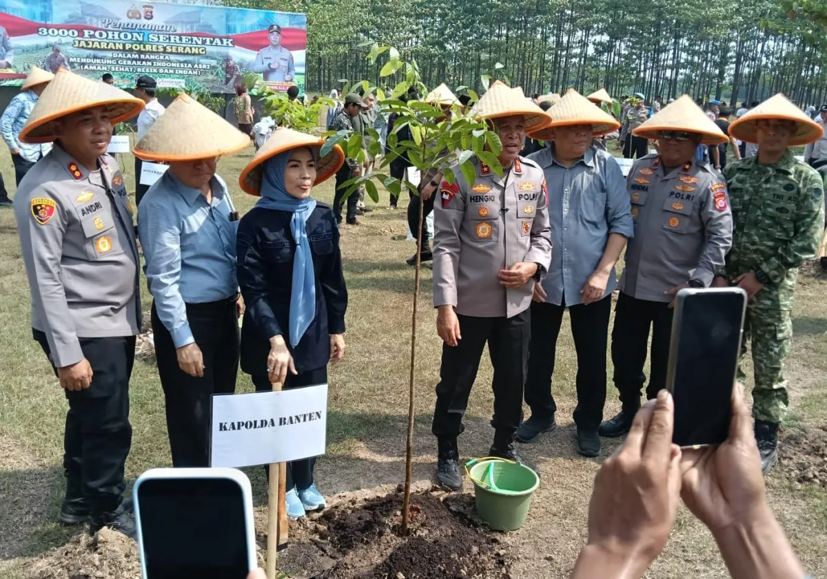 Kapolda Banten Tanam 3.000 Pohon di Serang, Dukung Gerakan Indonesia Asri & Asta Cita Prabowo