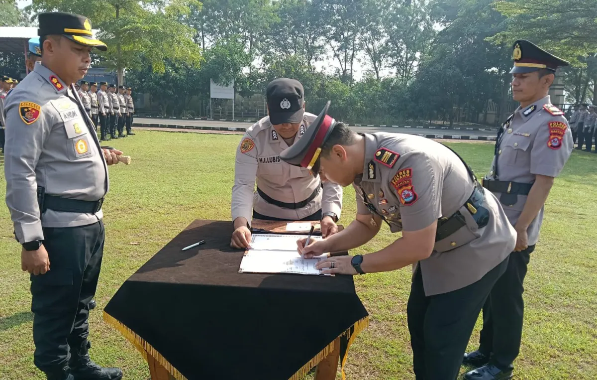 Kapolres Serang Pimpin Sertijab, AKP Fery Oktaviari Pratama Pindah ke Polresta Tangerang Kota