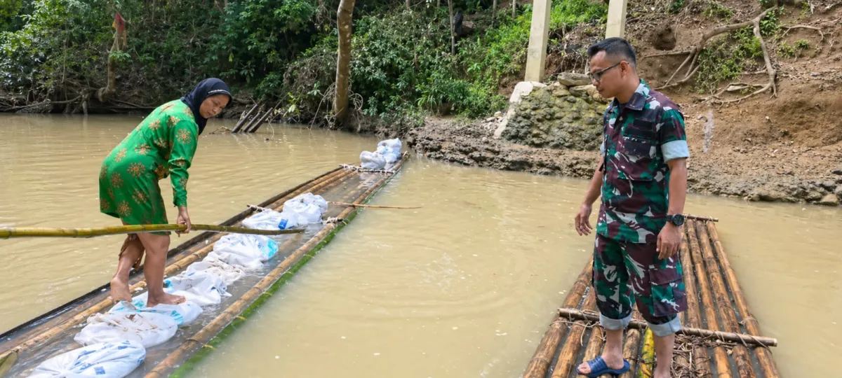 Dandim 0601/Pandeglang Tinjau Langsung 4 Titik Pembangunan Jembatan Perintis Garuda