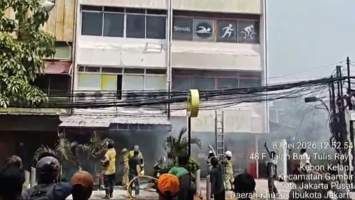 Kebakaran Warung Soto Lejit di Batu Tulis Raya Jakarta Pusat