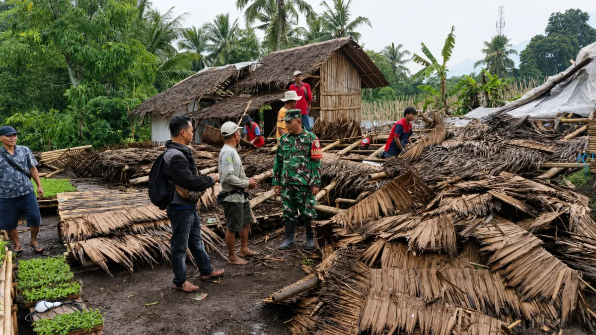Respons Cepat Babinsa: Data Kerusakan Rumah Akibat Cuaca Ekstrem di Pandeglang Segera Dilaporkan