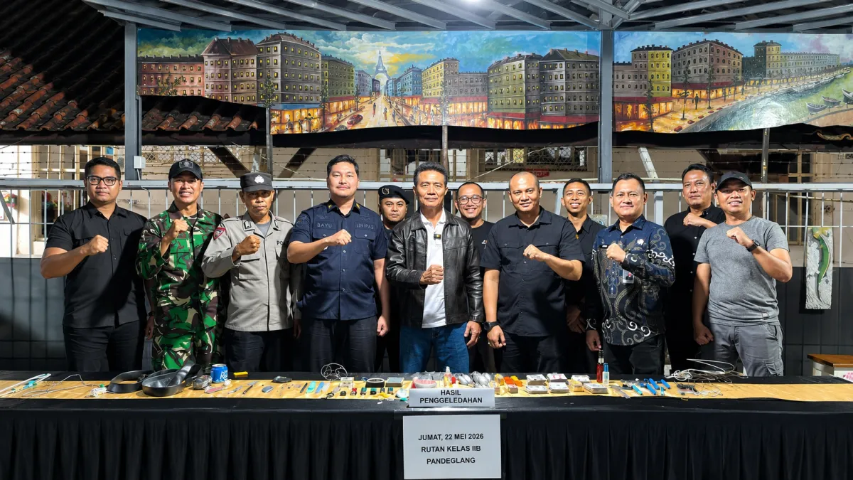 TNI-Polri Bahu Membahu Razia Rutan Pandeglang, Warga Binaan Dapat Pengawasan Ketat