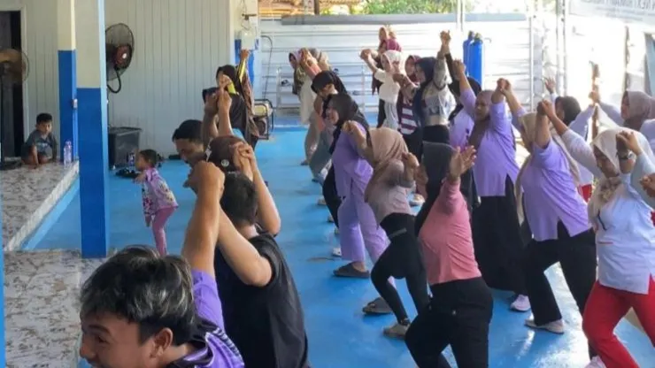 Aerobik Rutin Setiap Sabtu di Dapur MBG Nanggala 2 Pandeglang