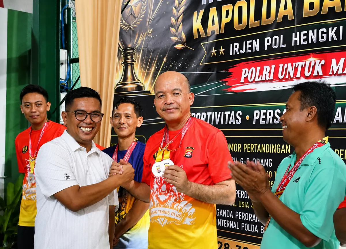 Kapolda Banten Raih Juara 2 Kejuaraan Tenis Kapolda Cup pada Peringatan Hari Bhayangkara ke-80