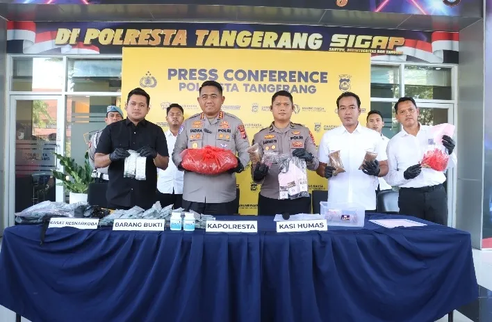 Polresta Tangerang Bongkar Jaringan Narkotika Sintetis Lintas Wilayah,