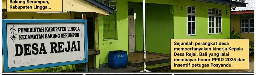 Kinerja Kades Rejai Dipertanyakan, Masyarakat Desak Aparat Hukum Periksa Pengelolaan Dana Desa