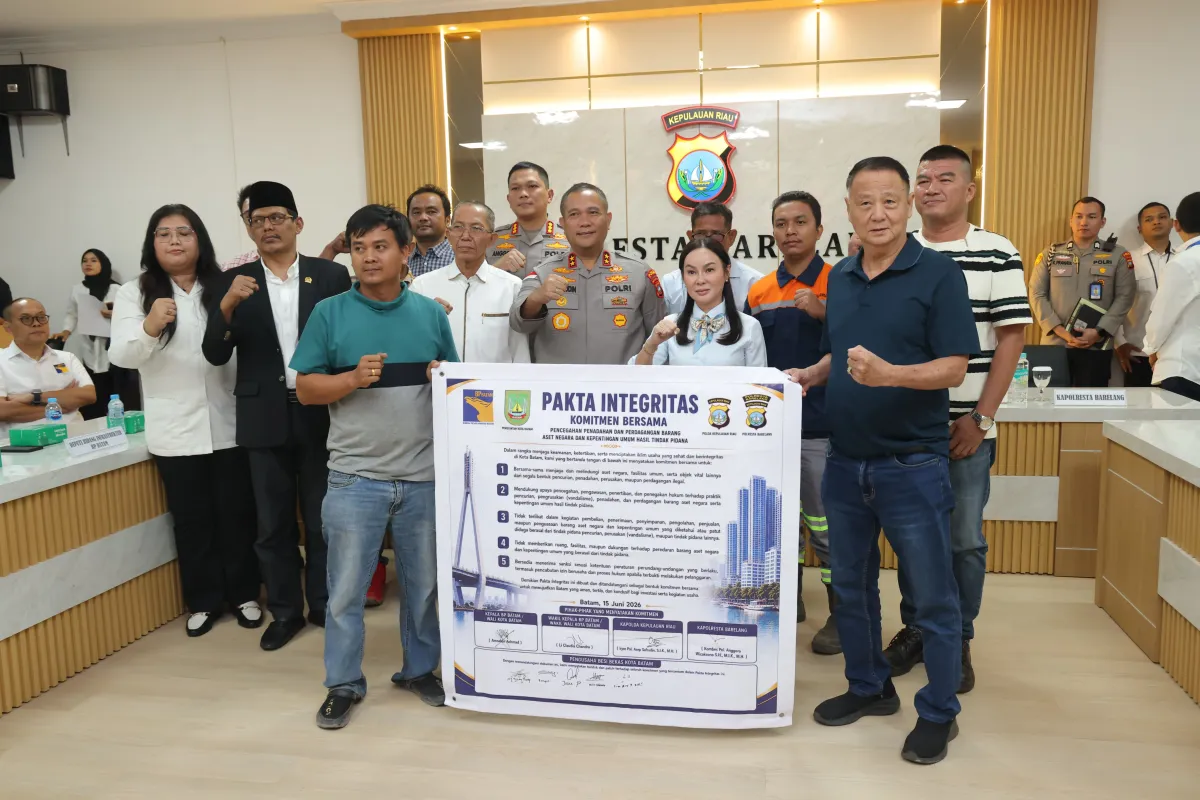 Polda Kepri dan Pemko Batam Rangkul Pelaku Usaha Besi Tua untuk Tekan Angka Pencurian Aset Publik