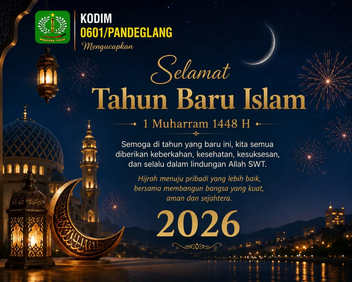 Sambut 1 Muharram 1448 H, Kodim 0601/Pandeglang Ajak Masyarakat Perkuat Semangat Hijrah dan Persatuan