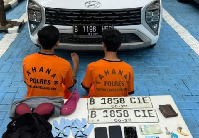 Nyamar Pakai Hijab, Pria Pencuri Mobil di Pinang Tangerang Diringkus Kurang dari 24 Jam