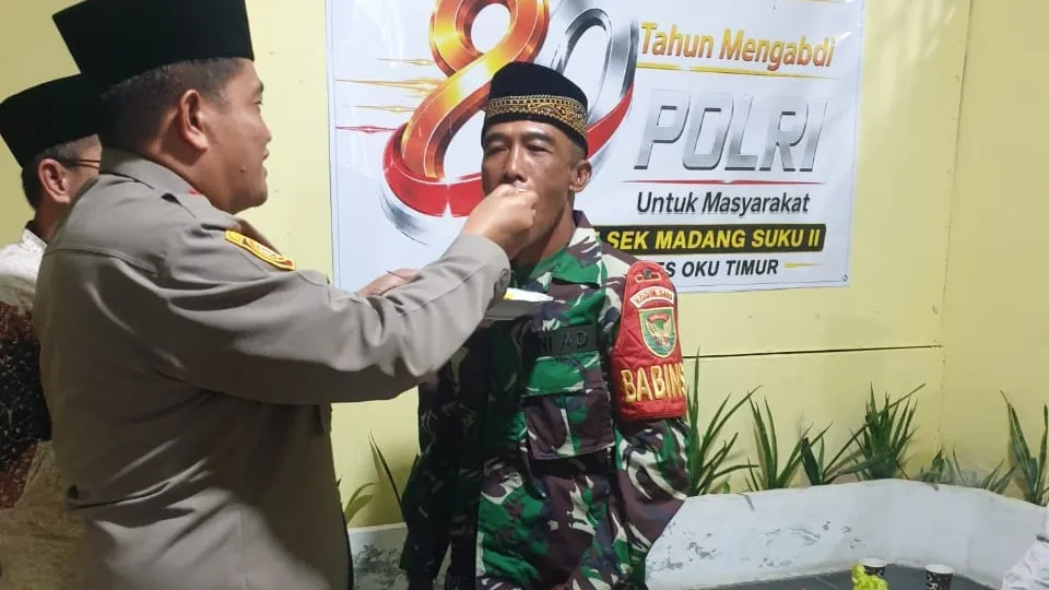 HUT Bhayangkara ke-80, Polsek Madang Suku II Gelar Syukuran Bersama Tokoh Masyarakat dan TNI
