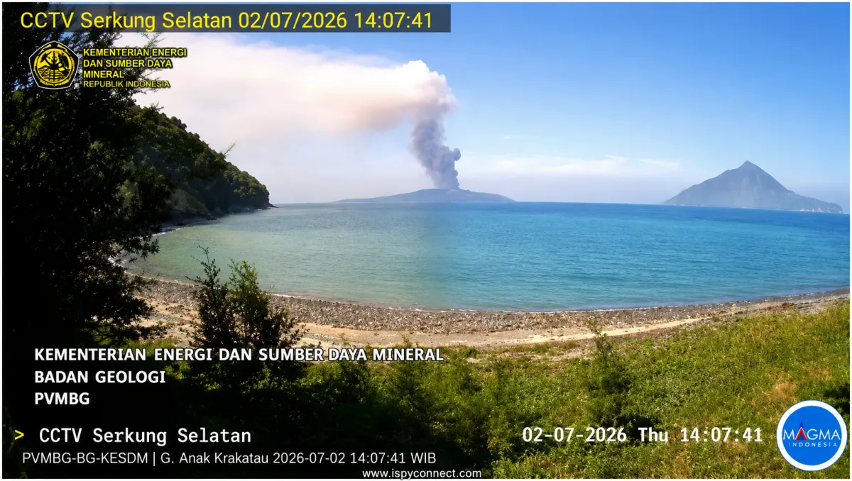Hoaks Video Erupsi Anak Krakatau dari Atas Kapal Viral di Medsos, Ini Fakta Resmi Badan Geologi 4 Juli 2026