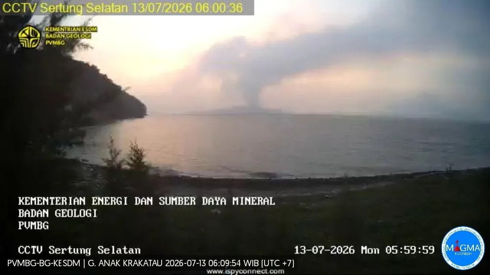 Waspada! Gunung Anak Krakatau Masih Berstatus Siaga, Masyarakat Dilarang Mendekat dalam Radius 3 Km