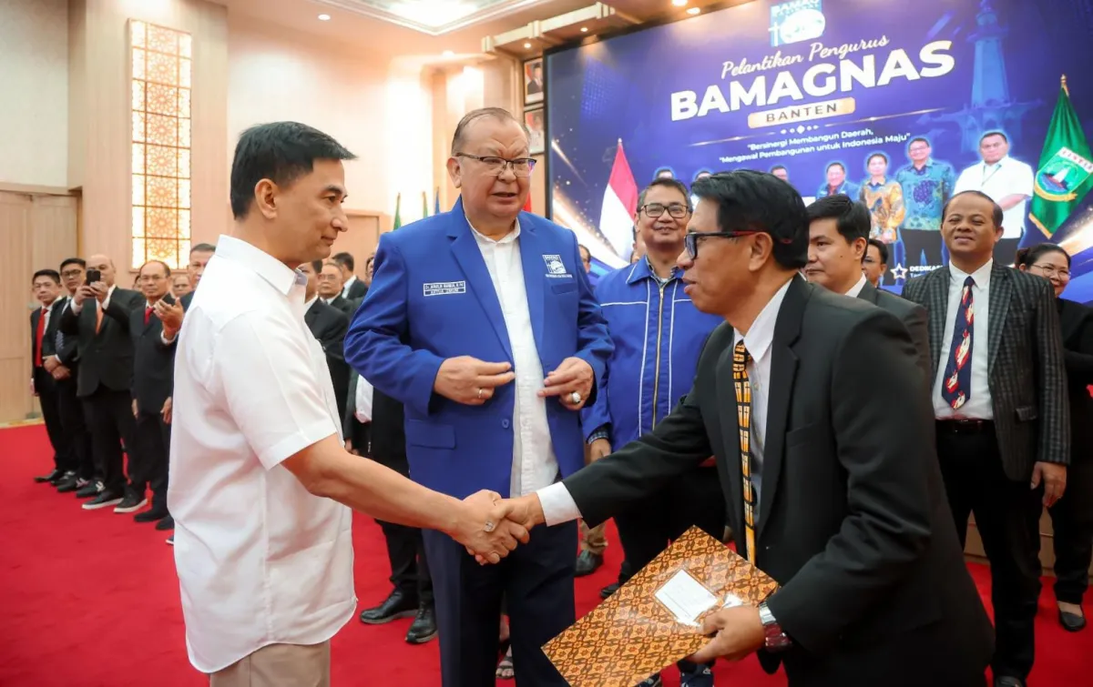 Kukuhkan Pengurus Bamagnas, Wagub Dimyati Ajak Organisasi Keagamaan Perkuat Kerukunan
