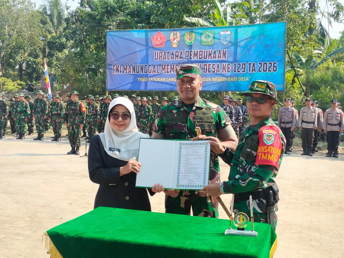 Sinergi TNI dan Pemkab Pandeglang, TMMD Ke-129 Resmi Dimulai untuk Percepatan Pembangunan Desa