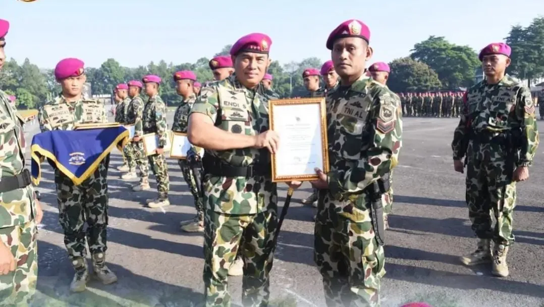 Sukses Lumpuhkan OPM dan Rebut 4 Markas di Papua, 17 Prajurit Marinir Terima Kenaikan Pangkat Luar Biasa