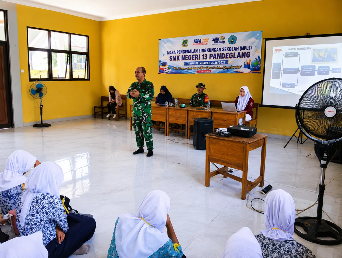 TMMD ke-129 Kodim 0601/Pandeglang Perkuat Karakter Generasi Muda Lewat Wawasan Kebangsaan