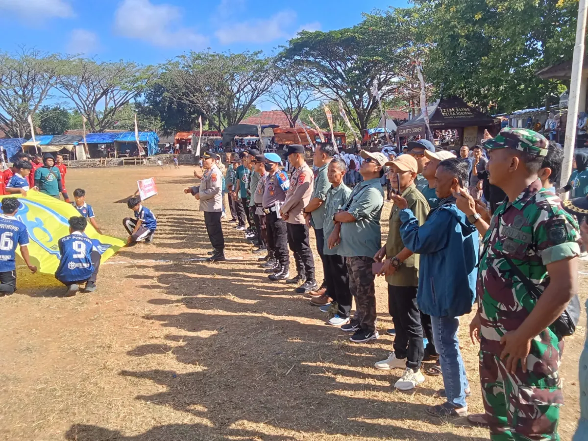 Semarak HUT ke-81 RI, Ribuan Warga Pandeglang Padati Turnamen Sepak Bola PRC Cup 2026 yang Dikawal Sinergitas TNI-Polri