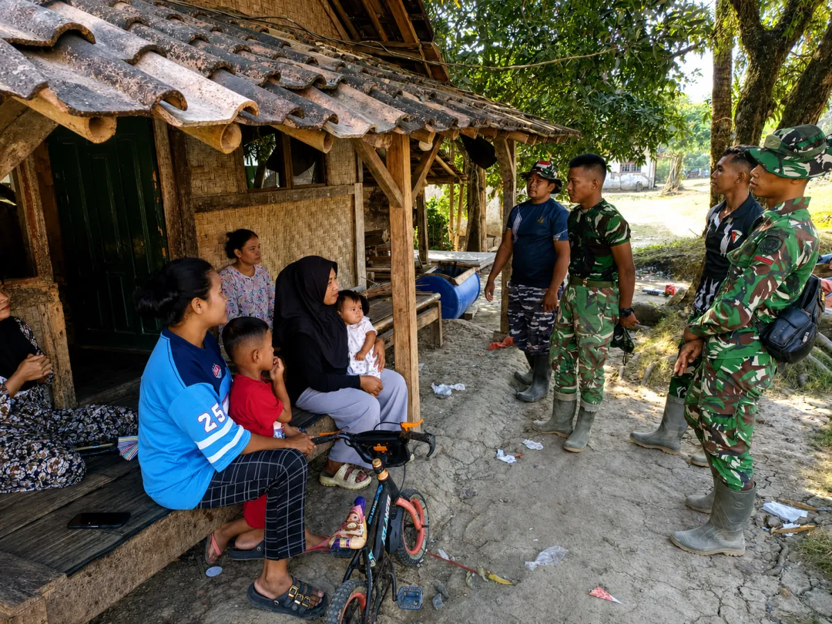 TETAP SEMANGAT TMMD KE-129, SATGAS YON TP 842/BADAK SAKTI DAN WARGA PASIRGADUNG MERANGKAI HUBUNGAN LEWAT DIALOG RAMAH