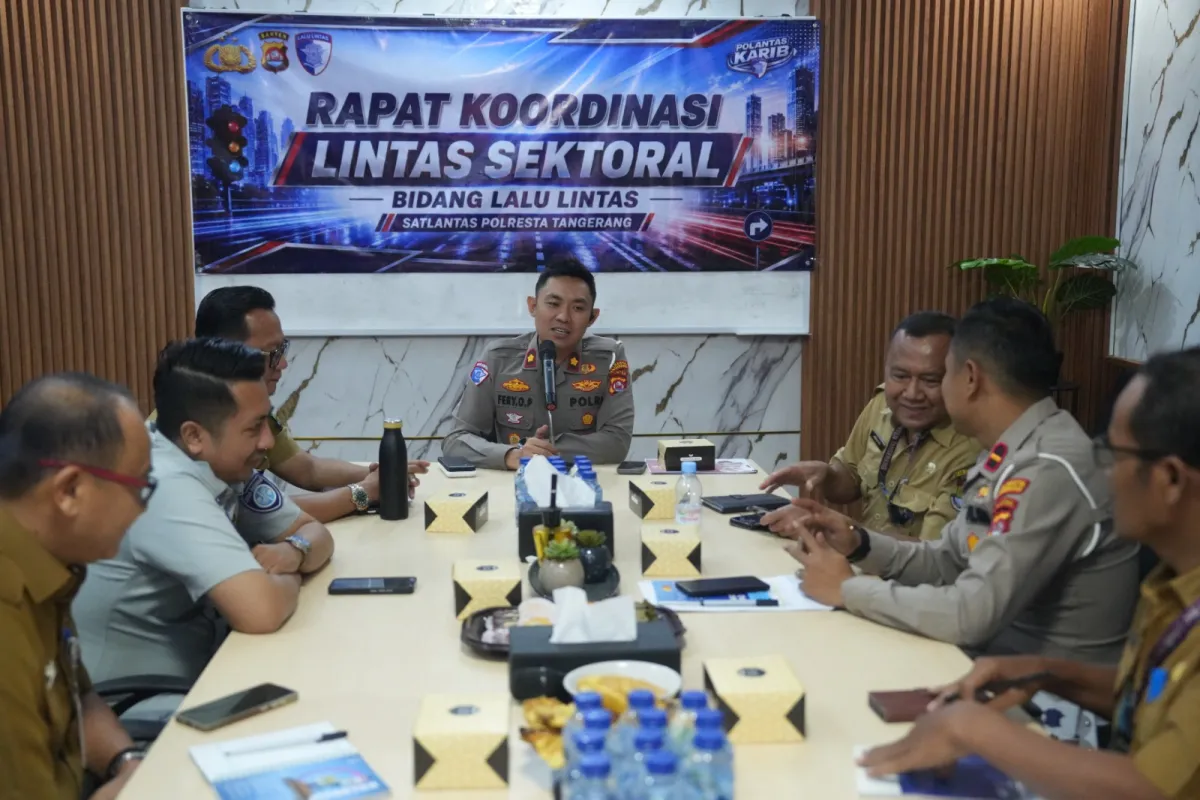 Tekan Angka Fatalitas Kecelakaan, Satlantas Polresta Tangerang Gandeng Stakeholder Melalui Rakor Lintas Sektoral