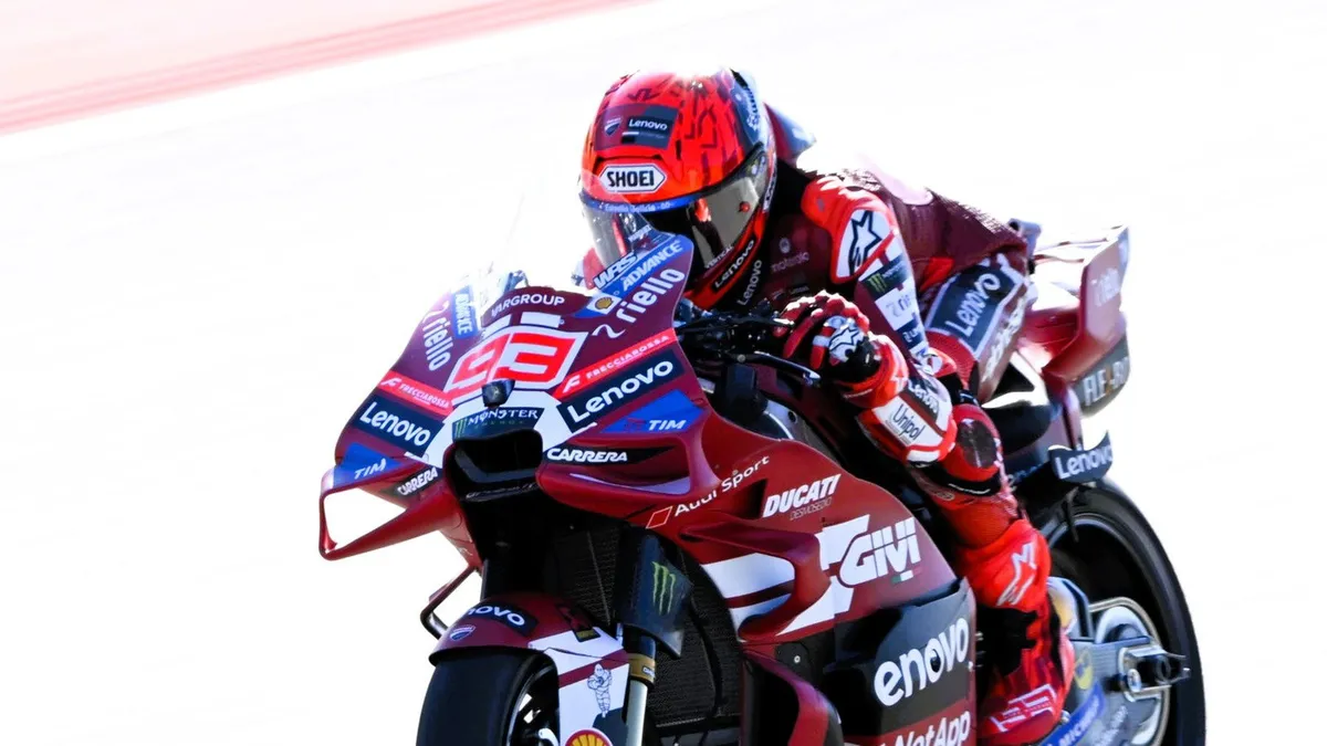 Marc Marquez Ungkap Momen Menakutkan saat Duel 300 km/jam dengan Bezzecchi di Aragon