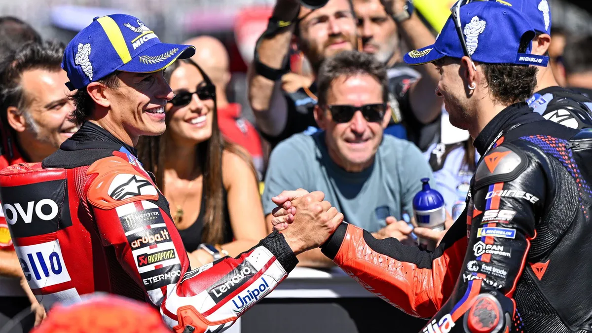 Marquez Akui Bezzecchi Lebih Cepat di Aragon: 'Kadang Tak Bisa Berbuat Apa-apa'