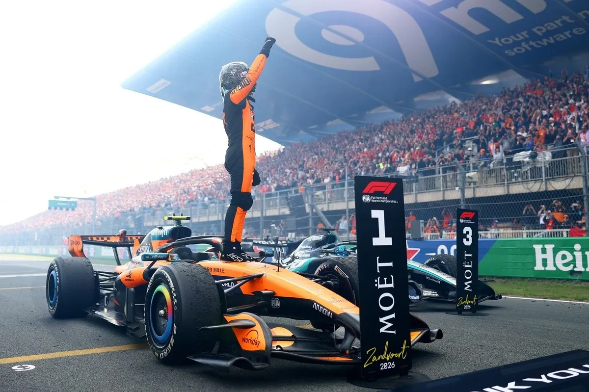 Hasil F1 GP Belanda 2026: Norris Menang, Verstappen Tersingkir