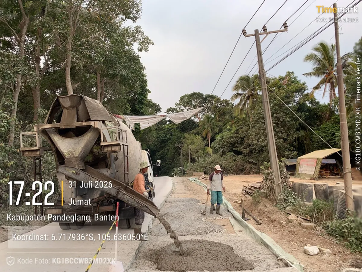 Akses Pertanian & Ekonomi Meroket! Kodim 0601/Pandeglang Ngebut Bangun Jalan Rancapinang–Padali 18 Km