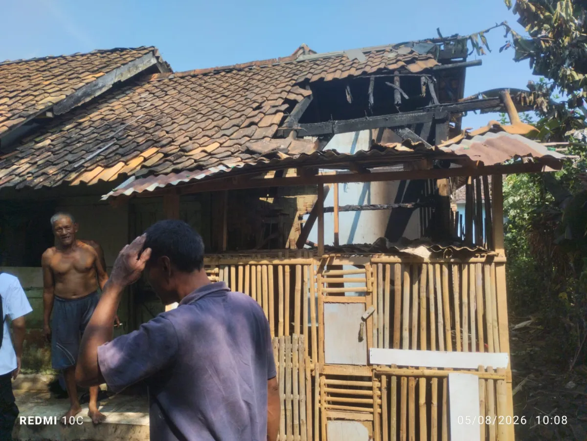 Kebakaran Ludeskan Rumah Warga di Pagelaran Pandeglang Gara-Gara Tungku Masak Ditinggal ke Sawah