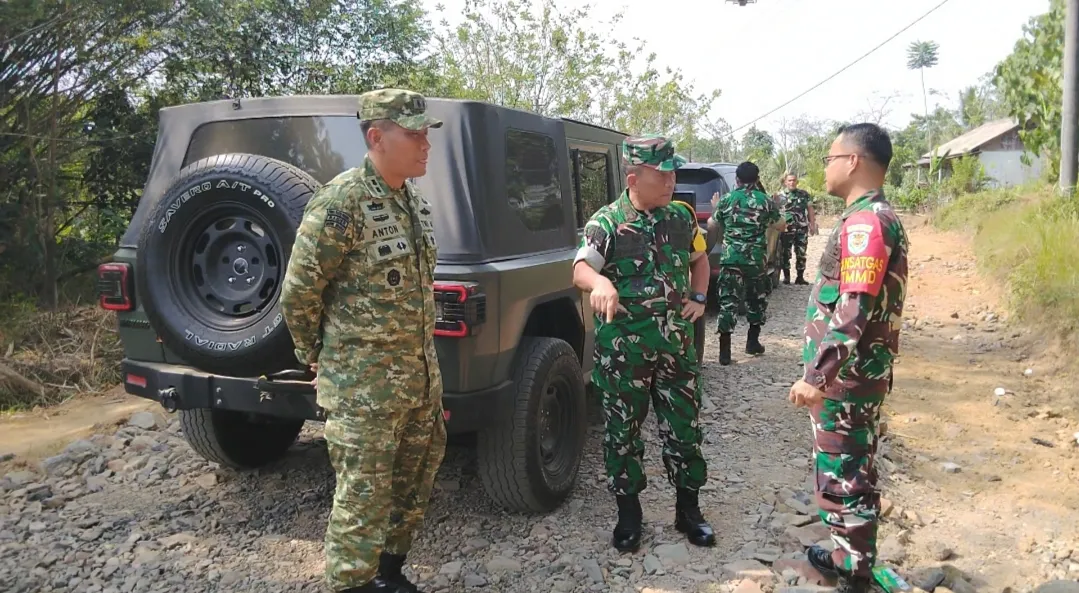 Tim Wasev Mabes TNI Tinjau Program TMMD Ke-129 Kodim 0601/Pandeglang di Patia, Pastikan Pembangunan Infrastruktur Tepat Sasaran