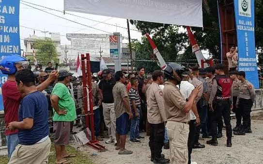 Aksi 18 Kelompok Tani di Asahan Berujung Ricuh: Massa Luka-Luka, Mobil Rusak, Tuntut Kejelasan Eks HGU PT BSP