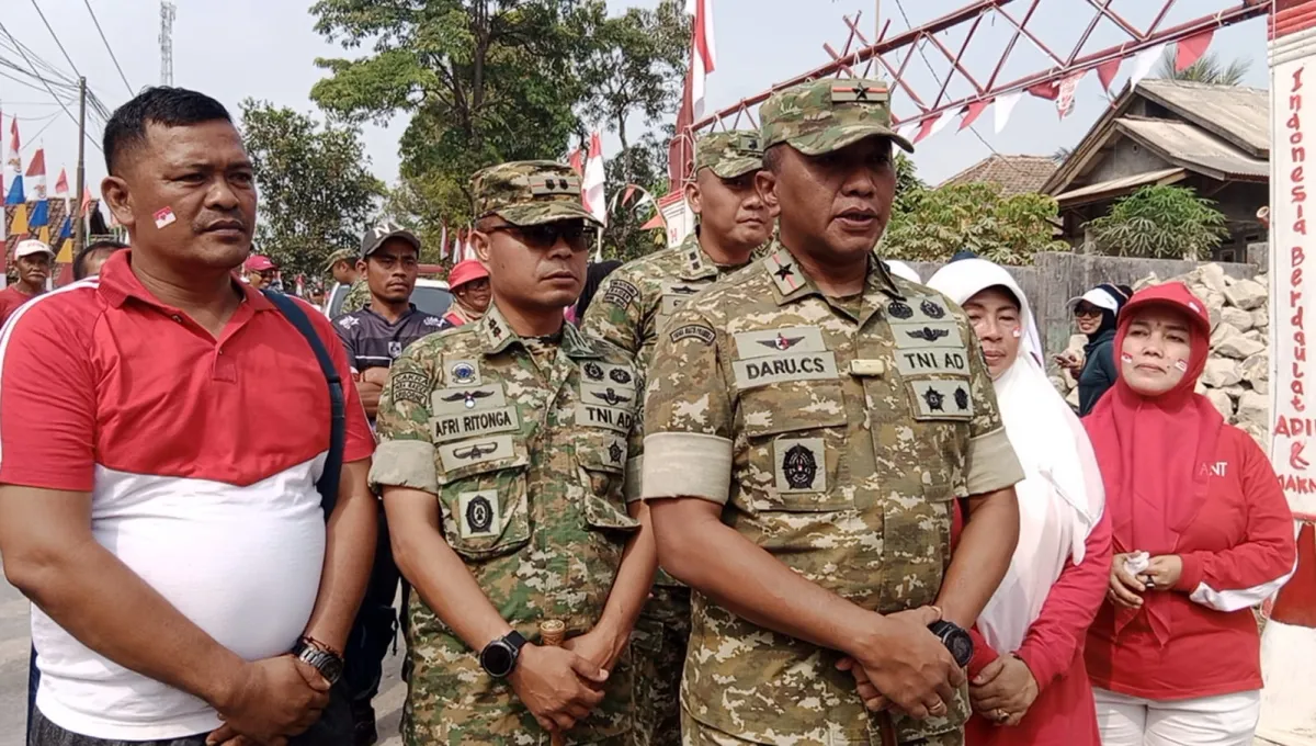 TNI dan Warga Cimanggu Gelar Tasyakuran dan Botram Rayakan Rampungnya Jalan 18 Km serta HUT ke-81 RI