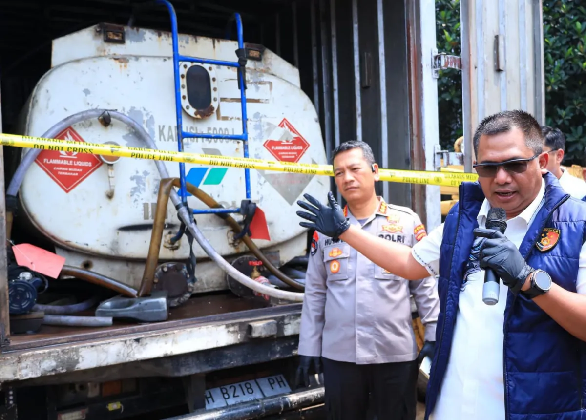 Polda Banten Ungkap 6 Lokasi Tambang Ilegal dan Penyalahgunaan BBM Bersubsidi, 7 Tersangka Ditahan