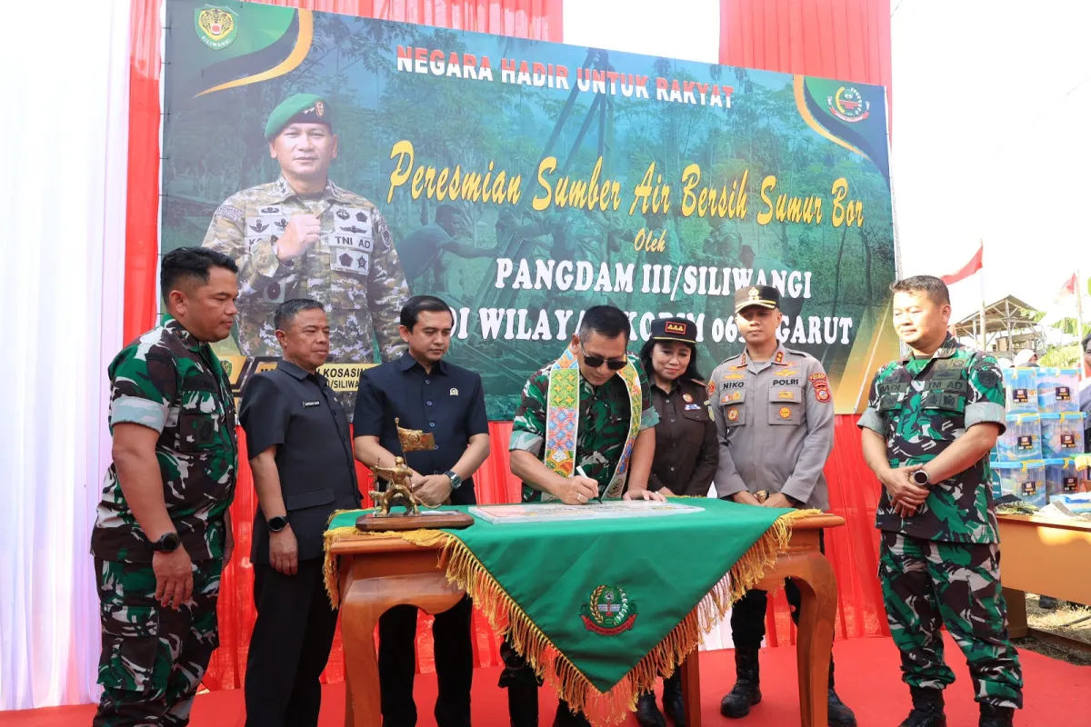 Dandim 0611/Garut Pastikan Sumur Bor di Banyuresmi Beri Manfaat Nyata untuk Warga