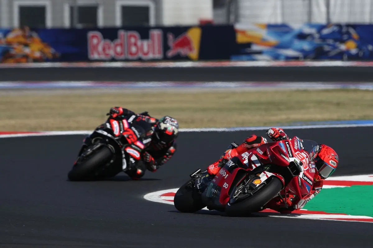Di Giannantonio: Marquez Bungkam Teori Trek Aprilia vs Ducati