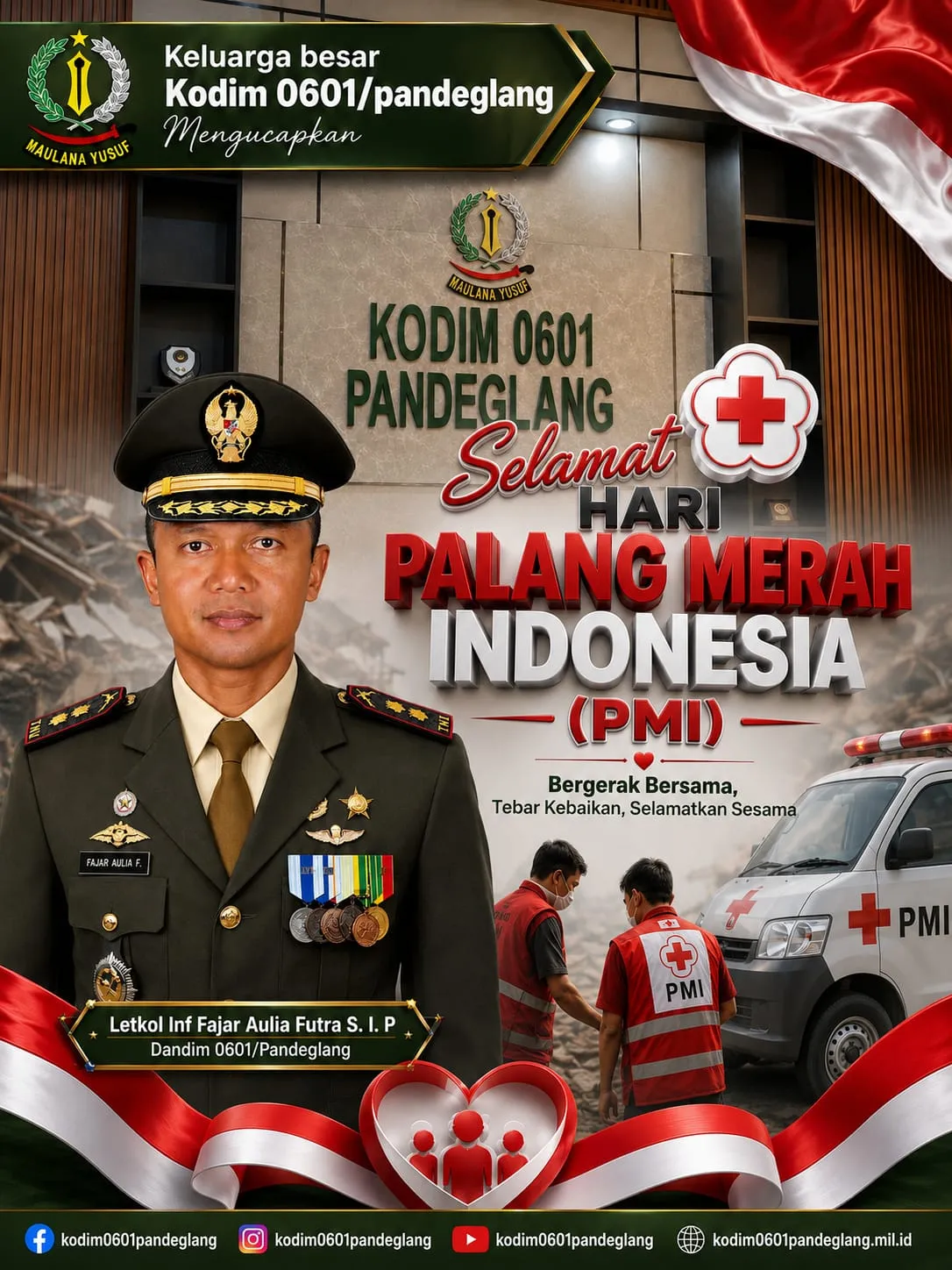 Dandim 0601/Pandeglang Apresiasi Dedikasi Relawan, Tegaskan Sinergi TNI dan PMI dalam Aksi Kemanusiaan