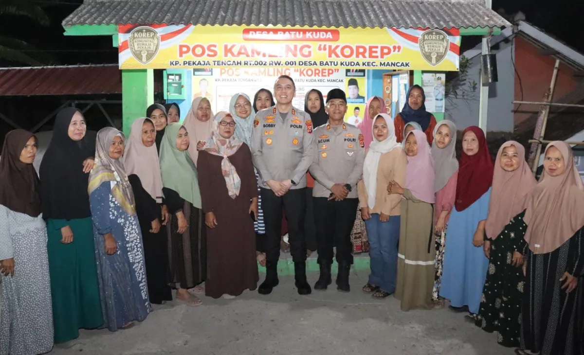 Blusukan ke Pos Kamling Batukuda, Kapolres Cilegon Ajak Warga Perkuat Siskamling dan Waspadai Judi Online