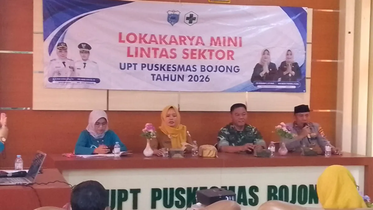 Lokakarya Mini Lintas Sektoral UPT Puskesmas Bojong Bahas Kesehatan Masyarakat dan Antisipasi Dampak Erupsi Gunung Anak Krakatau