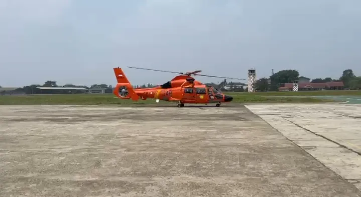 Operasi SAR Selat Sunda: Helikopter HR-3604 Dikerahkan Cari 8 Korban Speed Boat Hilang di Gunung Anak Krakatau