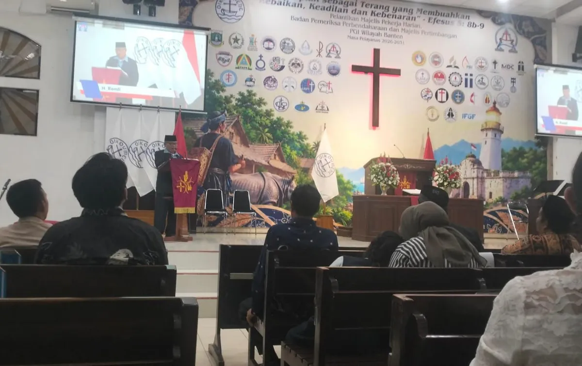 Pengurus PGI Wilayah Banten 2026-2031 Resmi Dilantik di GKI Serang