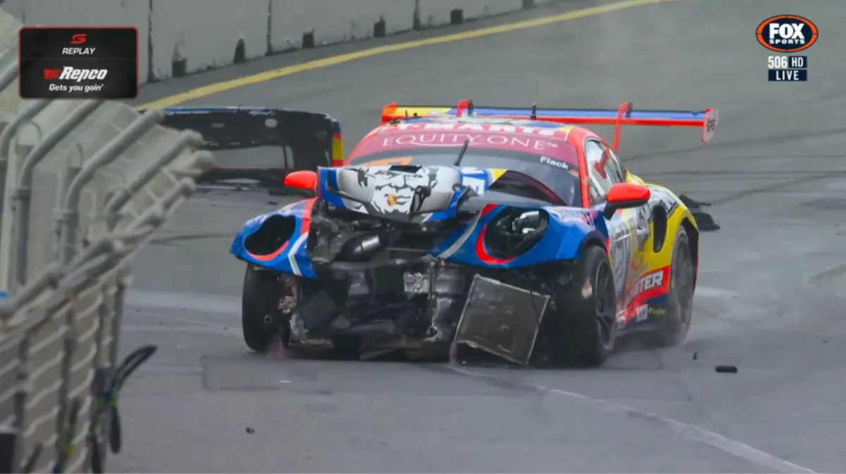 Kecelakaan Horor Tandai Akhir Sesi Latihan Porsche di Gold Coast