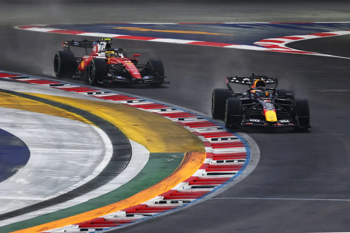 Dominasi Red Bull di Lintasan Basah Singapura dan Catatan Positif Ferrari