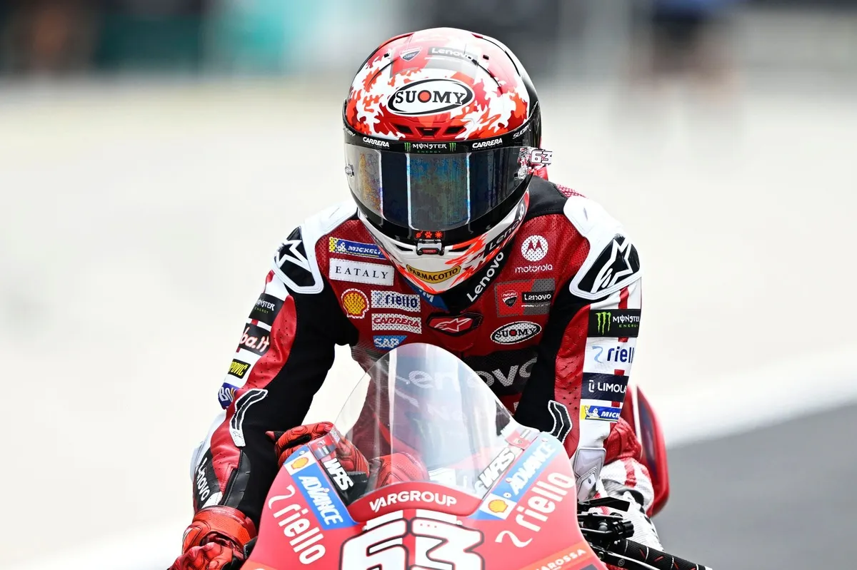 Frustrasi Puncak Bagnaia Usai Hancurkan Windscreen di Sepang