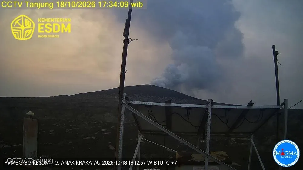 Aktivitas Vulkanik Meningkat, Anak Krakatau Luncurkan Erupsi dan Puluhan Gempa