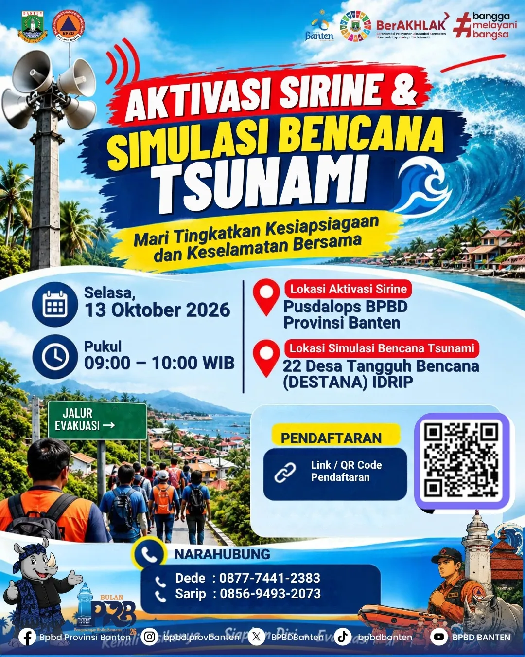 Gladi Bersih Sirine Tsunami Digelar Demi Kesiapan Destana